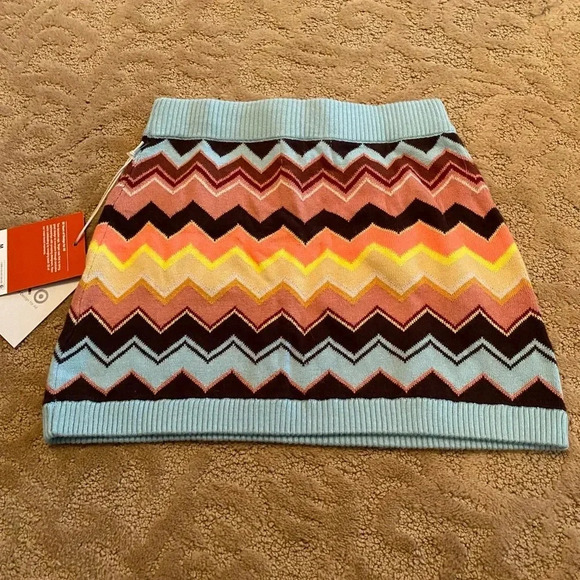 NWT new target missoni 20 years design medium girls chevron zig zag knit skirt - Picture 6 of 12